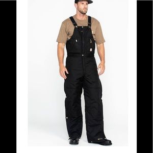 Carhartt Black Bib Overall Men 34X28 R33